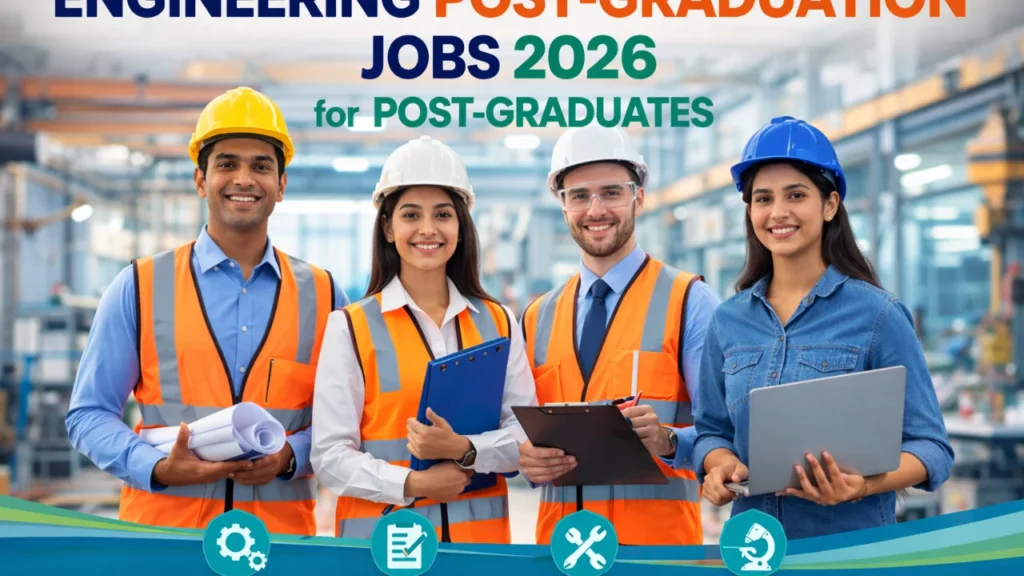 Engineering Post-Graduation Jobs 2026 – Senior Engineer, Project Manager, Technical Officer & Research Staff Recruitment Engineering Post-Graduation Jobs 2026