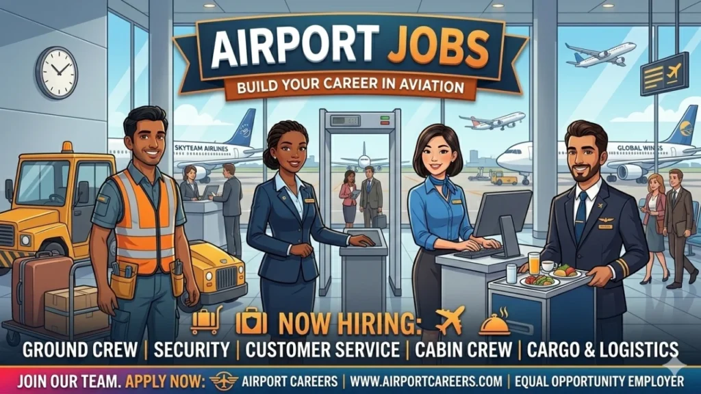 Airport Jobs 2026: Helper, Loader, Housekeeping Staff & Office Assistant Recruitment Airport Jobs 2026